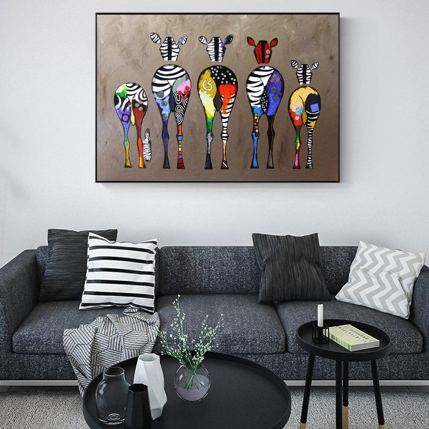 Zebra Wall Art (70x100cm) - Fansee Australia