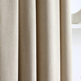 ZenWool Herringbone Blackout Curtains - Fansee Australia