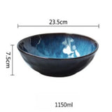 23.5cm 2 Pcs Set Handmade Large Serving Bowl - Fansee Australia