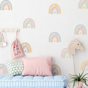 36 Pcs Rainbow Vinyl Decorative Wall Stickers Decorations For Girls Wallpaper Stickers On The Wall Paper For Fourth - Fansee Australia