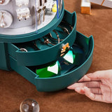 360 Rotating Jewellery Box with Built-In Tower Box - Fansee Australia
