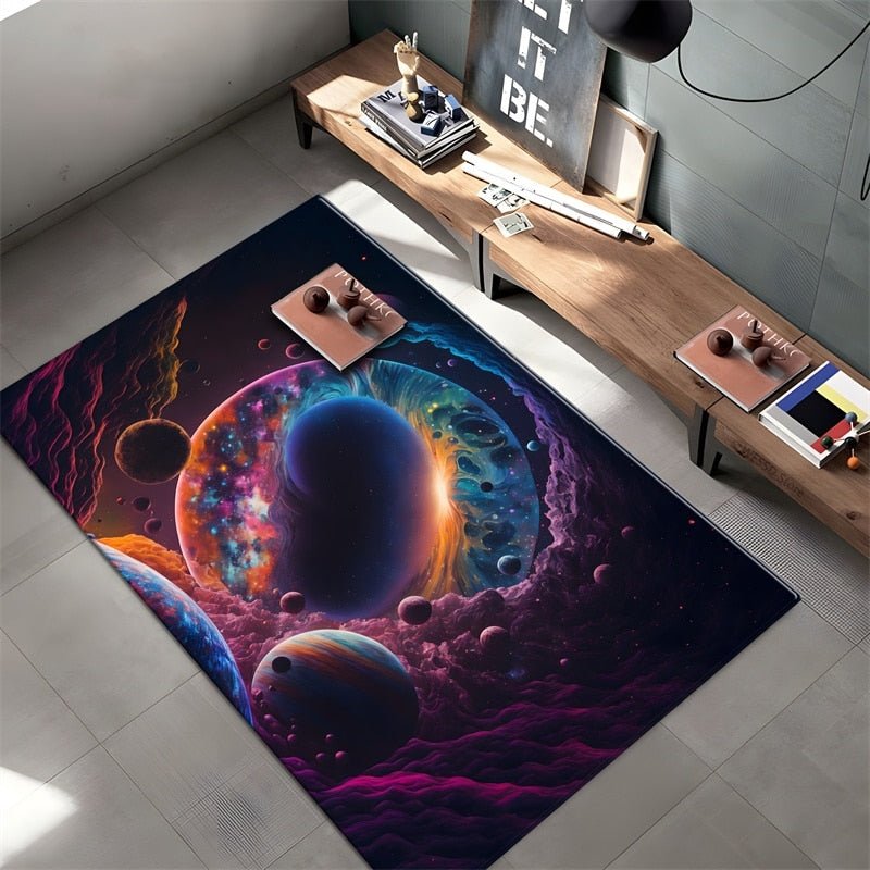 3D Printed Universal Planet Outer Space Rugs - Fansee Australia