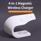 4 in 1 Magnetic Wireless Charger Stand For iPhone Apple Watch AirPods - Fansee Australia