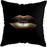4 Pcs Set Gold Beauty In A Black Art Cushion Covers (45x45cm) - Fansee Australia