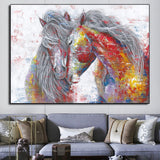 Abstract Horse Wall Art Canvas Print (70x100cm) - Fansee Australia