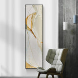 Abstract yellow gray canvas painting large poster print modern wall art pictures for living room decorative nordic posters - Fansee Australia