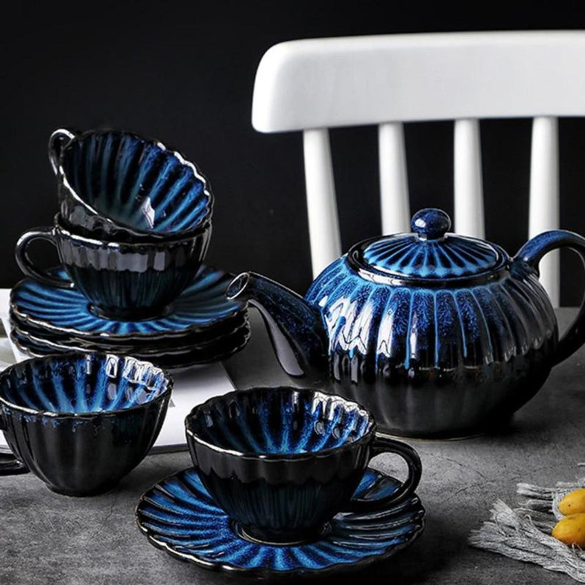 Blue Handcrafted Teapot - Fansee Australia