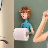 Chic Girl Toilet Roll Holder Blue - Fansee Australia