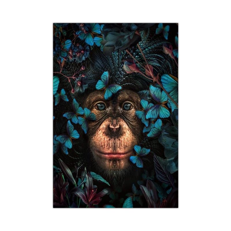 Chimpanzee Wall Art Prints (60x90cm) - Fansee Australia
