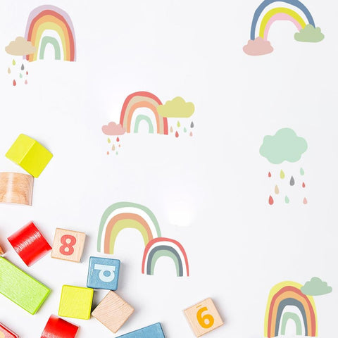 Colorful Rainbow Wall Stickers for Nursery - Fansee Australia