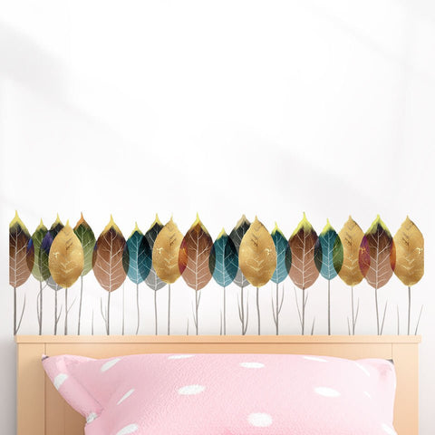 Colourful Leaves Removable Wall Sticker - Fansee Australia