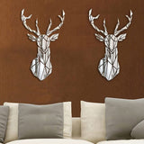 Deer Head Mirror Wall Decor Wall Stickers - Fansee Australia