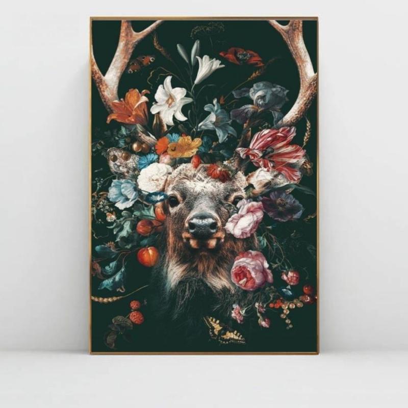 Deer In The Forest Painting With Diamonds Kit (30x40cm) - Fansee Australia