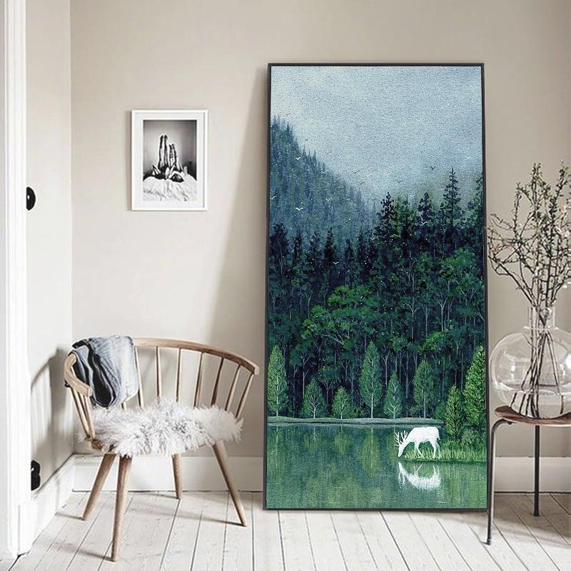 Elegant Green Forest Wall Art Print - Fansee Australia