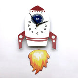 Flying Rocket Kid's Wall Clock - Fansee Australia