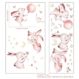Fun Loving Bunnies Removable Wall Stickers - Fansee Australia