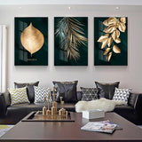 Golden and Black Wall Art Canvas Prints (60x80cm) - Fansee Australia