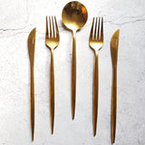 Golden Cutlery Set (16 Piece Cutlery Set) - Fansee Australia