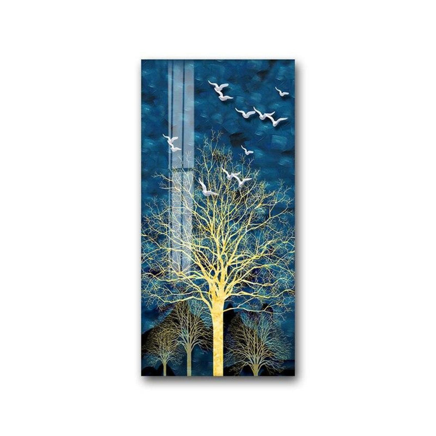 Golden Tree Canvas Wall Art Prints (60x120cm) - Fansee Australia