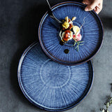 Handmade Blue Plate Sets - 21.5cm (4 Pcs Set) - Fansee Australia