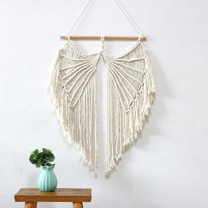 Handmade Large Angel Wings Macrame Wall Hanging Tapestry - Fansee Australia