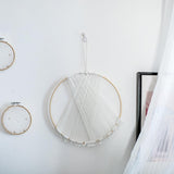 Handmade Round Cotton Yarn Wall Hanging Macrame - Fansee Australia