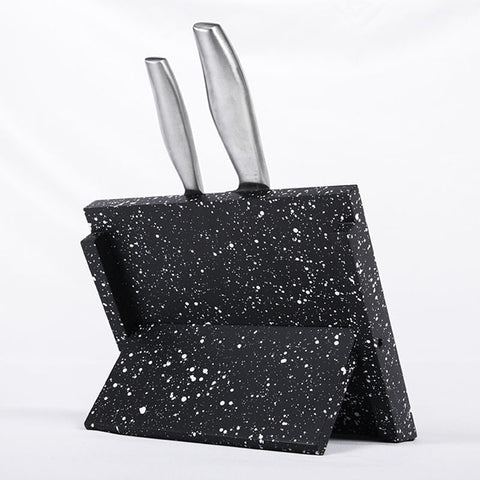 High Quality Knife Block - Marble Black - Fansee Australia