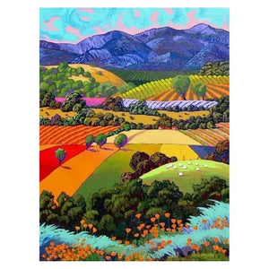 Hilltop Painting With Diamonds Kit (45x60cm) - Fansee Australia