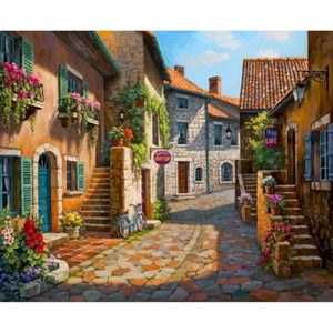Lamer Cafe Paint By Number Kit (40x50cm Stretched Canvas) - Fansee Australia