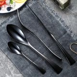 Luxurious Black Stainless Steel Cutlery Set (16 Piece Set) - Fansee Australia