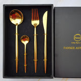 Luxurious Golden Cutlery Set (16 Piece Cutlery Set) - Fansee Australia
