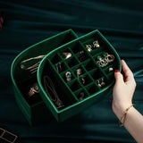 Luxurious Jewellery Box - Leaf Green - Fansee Australia