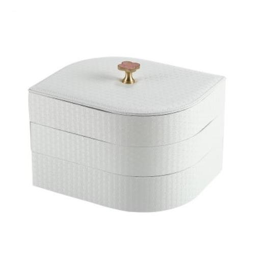 Luxurious Jewellery Box - Leaf White - Fansee Australia