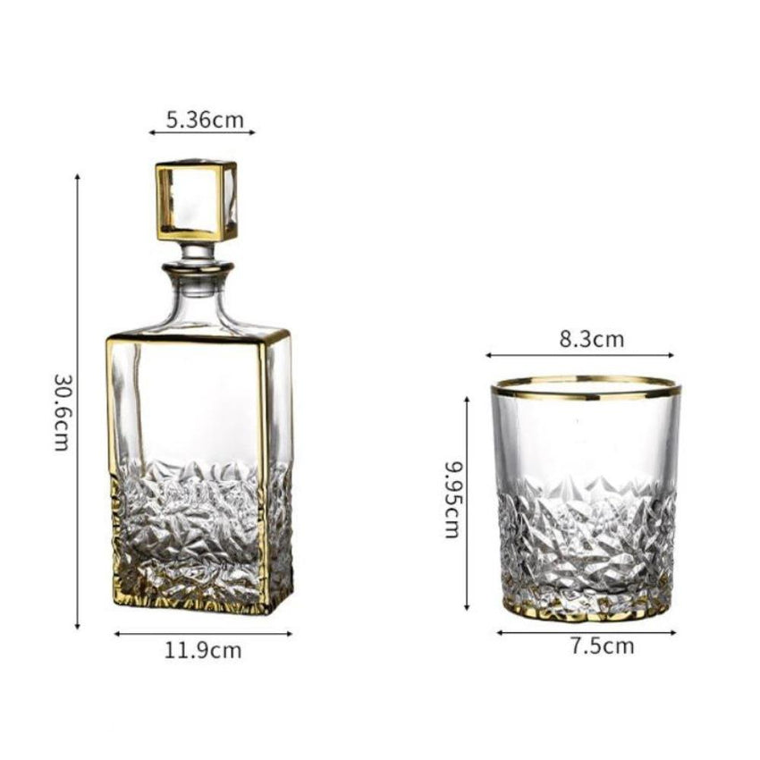 Luxurious Whiskey Decanter and Glasses Set Gift Box - Fansee Australia