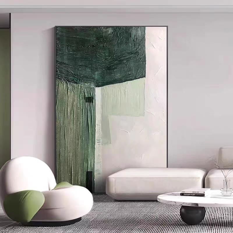 Minimalist Abstract Hand Painted Ready To Hang Oil Painting - Fansee Australia
