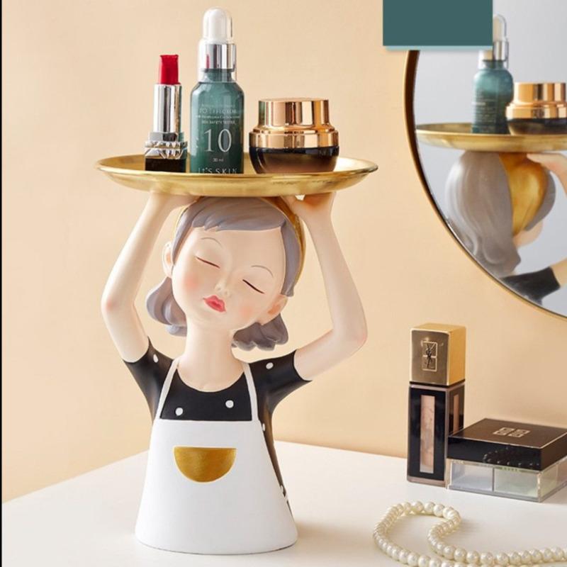 Multi-use Girl Decorative Storage Box & Tray - Fansee Australia