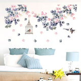 Multicolor Flowers Wall Decals For Home Decor - Fansee Australia
