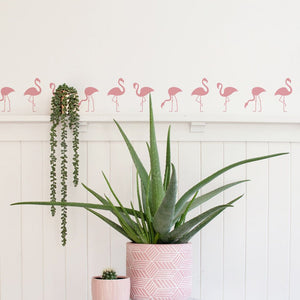 Pink Flamingos Removable Self-Adhesive Wall Stickers - Fansee Australia