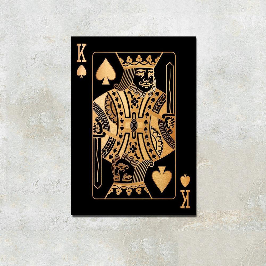 Poker King and Queen Print On Canvas (60x80cm) - Fansee Australia
