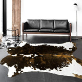 Premium Quality Large Black Brown Cowhide Rug (158x190cm) - Fansee Australia