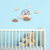 Rainbow In The Clouds Kids Room Wall Clock - Fansee Australia