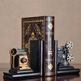 Retro Style Camera and Film Projector Bookend - Fansee Australia