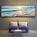 Sunset Print On Canvas (50x150cm) - Fansee Australia