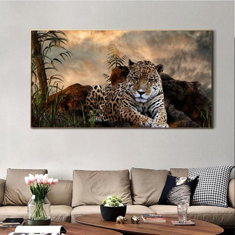 Tiger In The Forest Painting With Diamonds Kit (30x40cm) - Fansee Australia