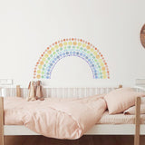 Watercolour Polka Dots Rainbow Wall Stickers - Fansee Australia