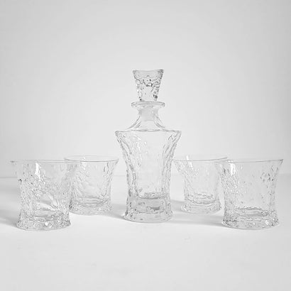 Whiskey Glasses Set - Queen (4- Tumblers & 1- Decanter) - Fansee Australia