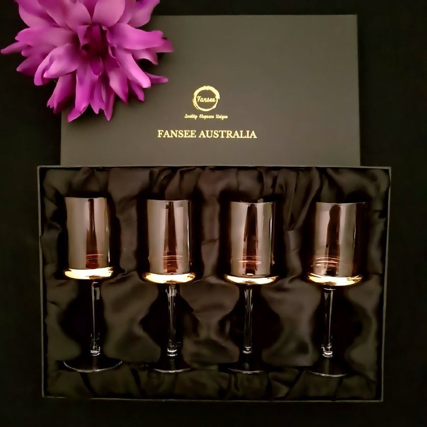 Wine Glasses (Set of 4 Red) - Fansee Australia