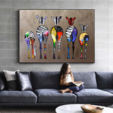 Zebra Wall Art Canvas Print (70x100cm) - Fansee Australia
